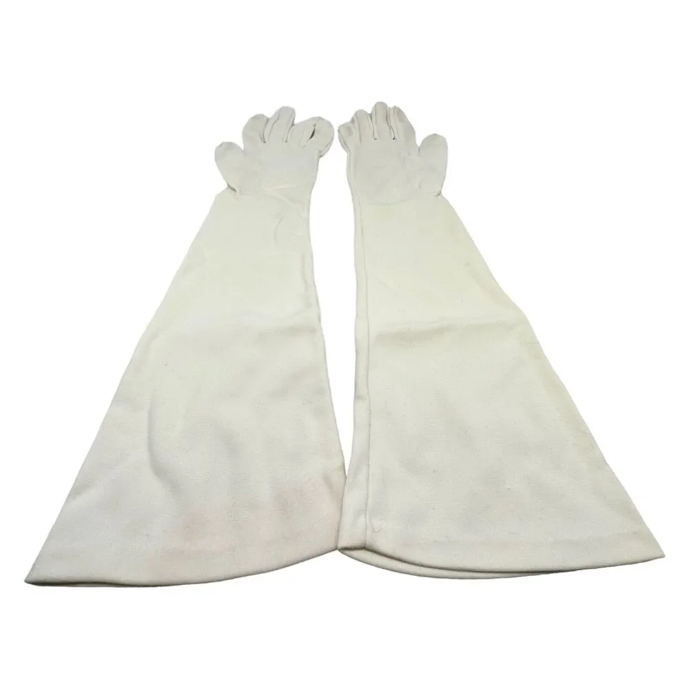 Vintage Ladies 16” Long Sleeve‎ Nylon Gloves Size 7 Crescendoe Caresse